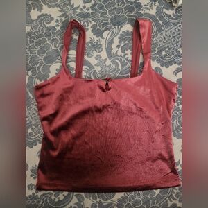 Wild Fable Burgundy Velvety Top